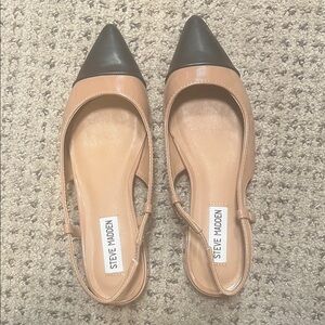 Steve Madden Black and Tan Women's Loafers
